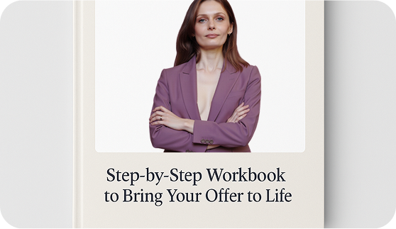 Step-by-step workbook mockup
